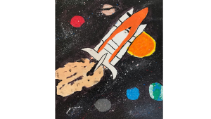 "Celebrating 30 years of Space Flight of Dr. Roberta Bondar. Shout out to all the Staff, educators and all the students in Roberta Bondar. Proud Bondarians! Thank you Dr. Roberta Bondar!
by Isabella Duhaney, 9 years old, Grade 4, Roberta Bondar Public School