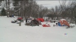 Fredericton police removing tent sites