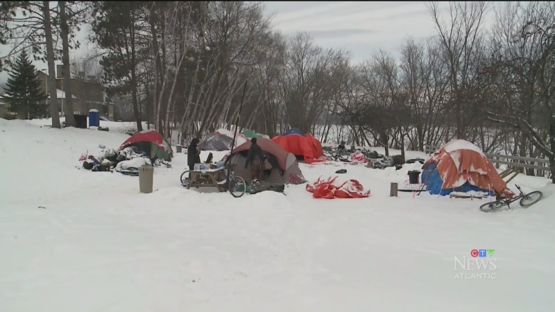 Fredericton police removing tent sites