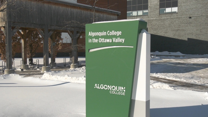 The Algonquin College campus in Pembroke, Ont. (Dylan Dyson/CTV News Ottawa) 
