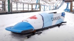 Bobsled Canada Skeleton has partnered with the Royal Canadian Navy on its sled designs for the 2022 Beijing Games. (Bobsled Canada Skeleton)