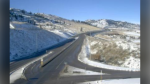 A section of Highway 1 near Savona, B.C., is pictured on Friday, Jan. 21, 2022. (DriveBC)