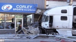 Transport plows into businesses in Listowel, Ont.