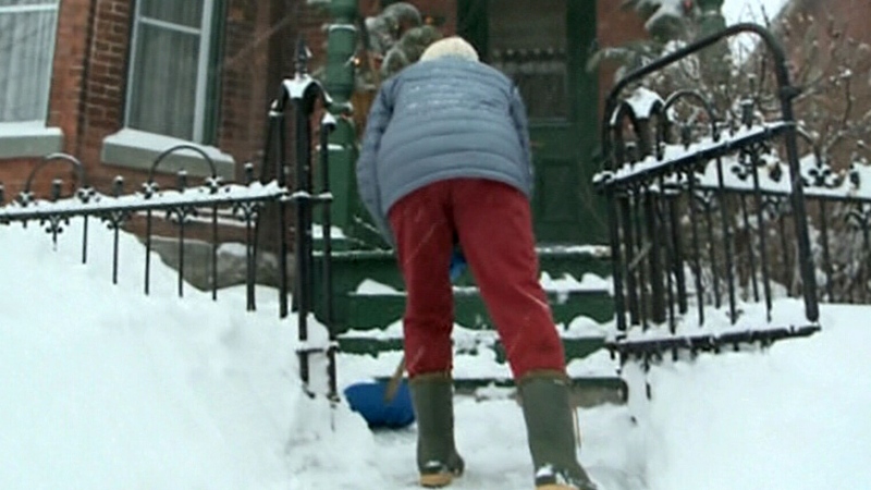 How to shovel snow without injuring yourself
