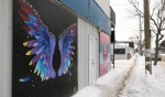 When walking in downtown Sturgeon Falls, you might notice several paintings on the side of buildings. All of these murals have been designed and created by volunteer artists through community donations. (Eric Taschner/CTV News)