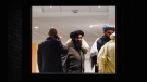 A Taliban delegation is seen at the Soria Moria hotel in Oslo, Norway, Sunday, Jan. 23, 2022. (Torstein Boe/NTB scanpix via AP)