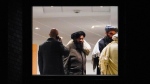 A Taliban delegation is seen at the Soria Moria hotel in Oslo, Norway, Sunday, Jan. 23, 2022. (Torstein Boe/NTB scanpix via AP) 