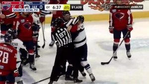 P.K. Subban shared a video of the brawl on his Instagram page. 