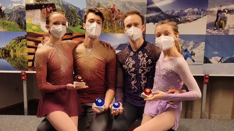 Marty Haubrich and Summer Homick (right) placed second in junior pairs at the Bavarian Open Figure Skating competition in Germany. (SOURCE: SKATE CANADA/FACEBOOK) 
