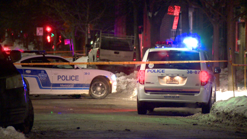 A teenager is in hospital after being was stabbed during an argument in Montreal's Plateau-Mont-Royal borough. (Cosmo Santamaria/CTV News)