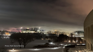 Atmospheric view of Parliament Hill early in the morning on Monday, Jan. 24, 2022. (Patti Davis-Perkins/CTV Viewer)