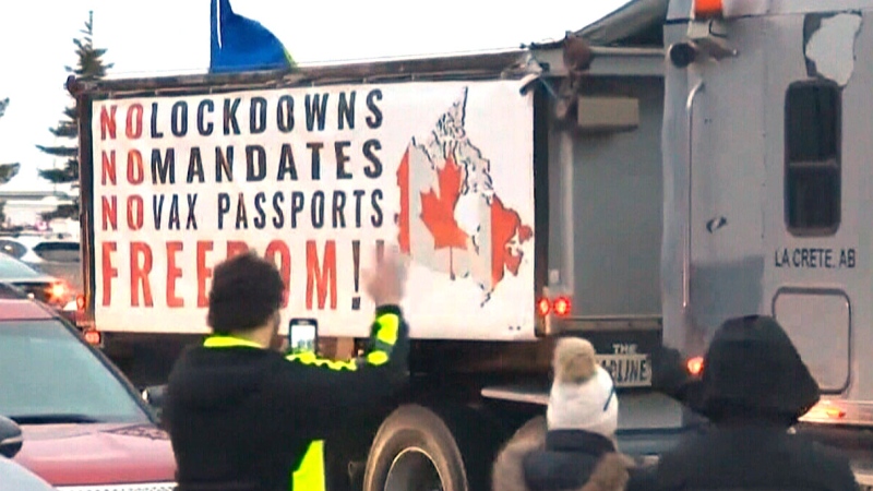 Truckers protest heading to Ottawa