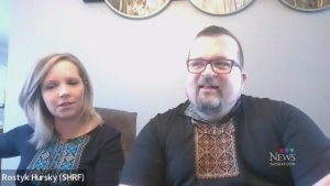 Rostyk and Olesya Hursky are troubled by the the political unrest unfolding in Ukraine.