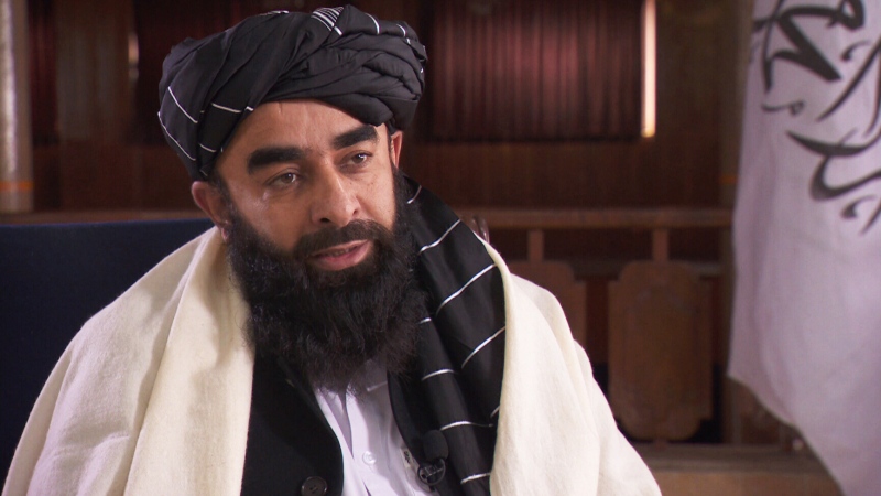 Paul Workman speaks to Islamic Emirate of Afghanistan spokesman Zabihullahh Mujahid. 