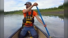 Dr. Alessandro Ielpi conducting field work for his study on meandering rivers. (Laurentian University)