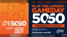 Edmonton Oilers 50/50 in support of Operation Frontline Impact. (Source: nhl.com)