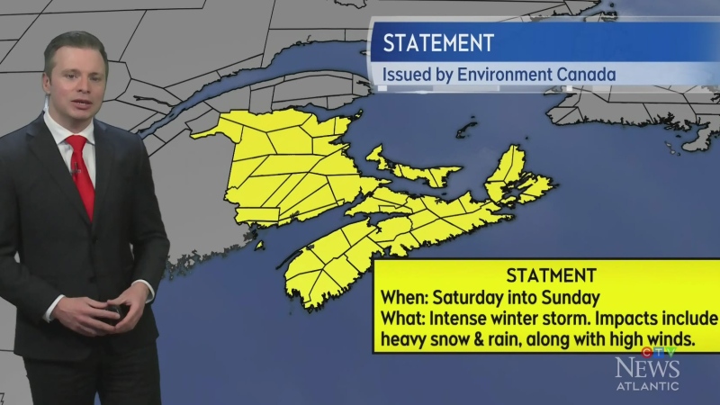 Weekend nor'easter headed for the Maritimes