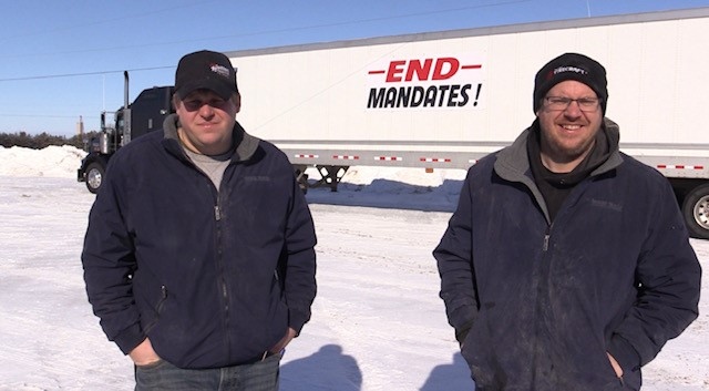Matt and Tim Devereaux, Owners of Intermodal Heritage Freightlines, Jan. 26, 2022. (Scott Miller / CTV News)