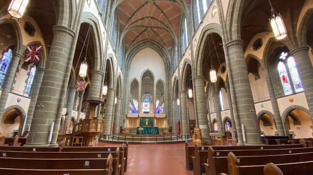 The interior of Victoria's Christ Church Cathedral is shown: (CTV News)
