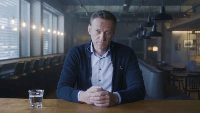 Alexei Navalny appears in a scene from "Navalny" an official selection of the U.S. Documentary section at the 2022 Sundance Film Festival. (Sundance Institute via AP) 