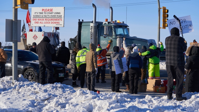 Jan. 26: Truckers rally to protest vaccine mandate