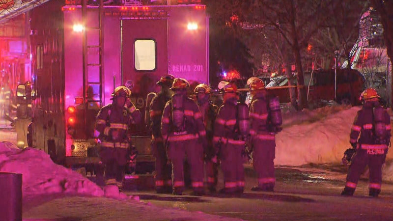 Fire crews are on the scene of a house fire in Brampton early Thursday morning. 