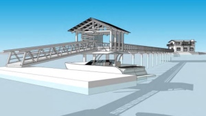 The new dock would replace a previous structure, whose creosote pilings would be replaced with an environmentally sound steel structure, according to the submission to council. (Darryl Jonas)