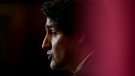 Prime Minister Justin Trudeau speaks during a press conference in Ottawa on Wednesday, Jan. 12, 2022. (THE CANADIAN PRESS / Sean Kilpatrick)