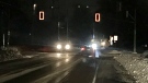 A power outage affected traffic lights in a Kitchener neighbourhood. (Jan. 28, 2022)