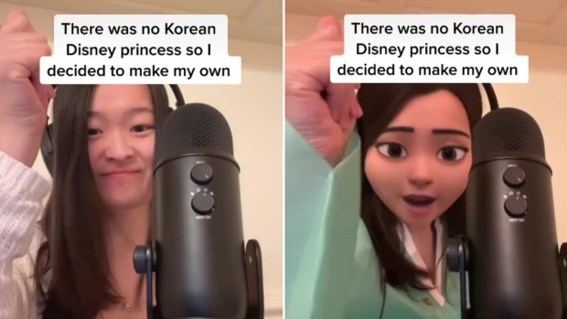A TikTok user wrote an entire musical for her Disney-style Korean princess