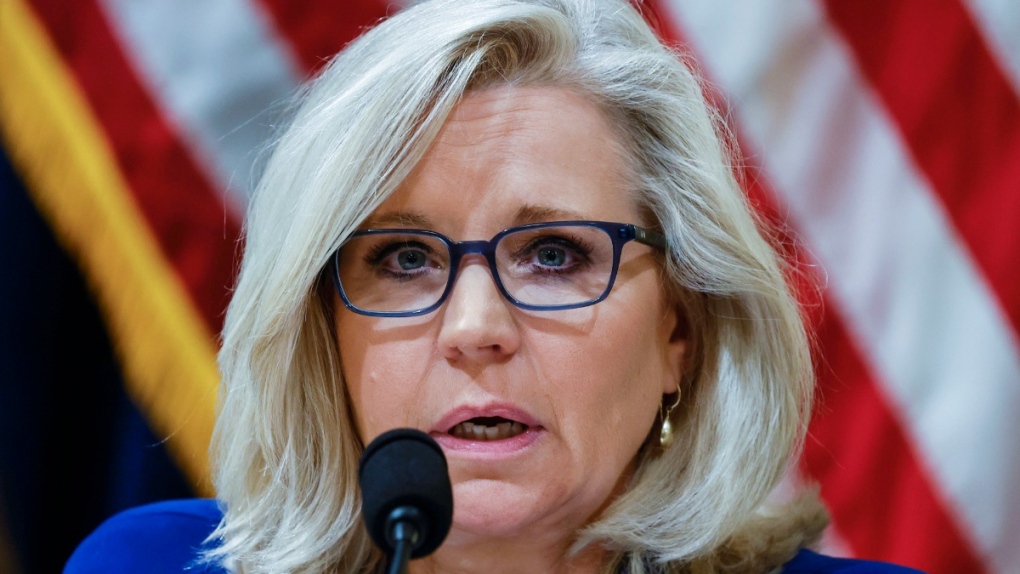 Liz Cheney on Capitol Hill in 2021
