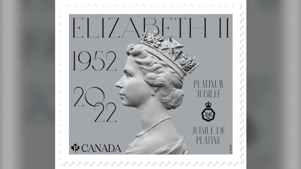 New stamp of Queen Elizabeth II released to mark Platinum Jubilee