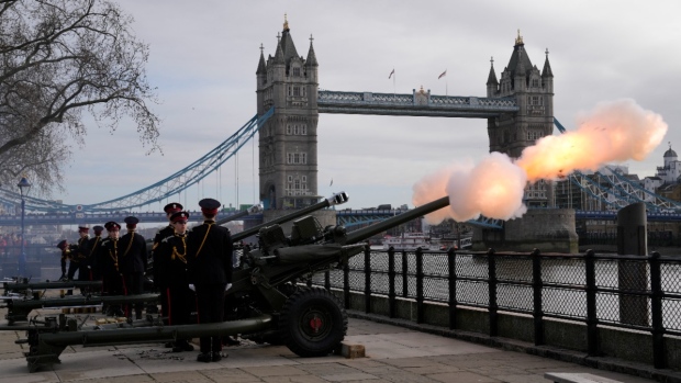 Gun salutes mark Queen Elizabeth II's Platinum Jubilee year