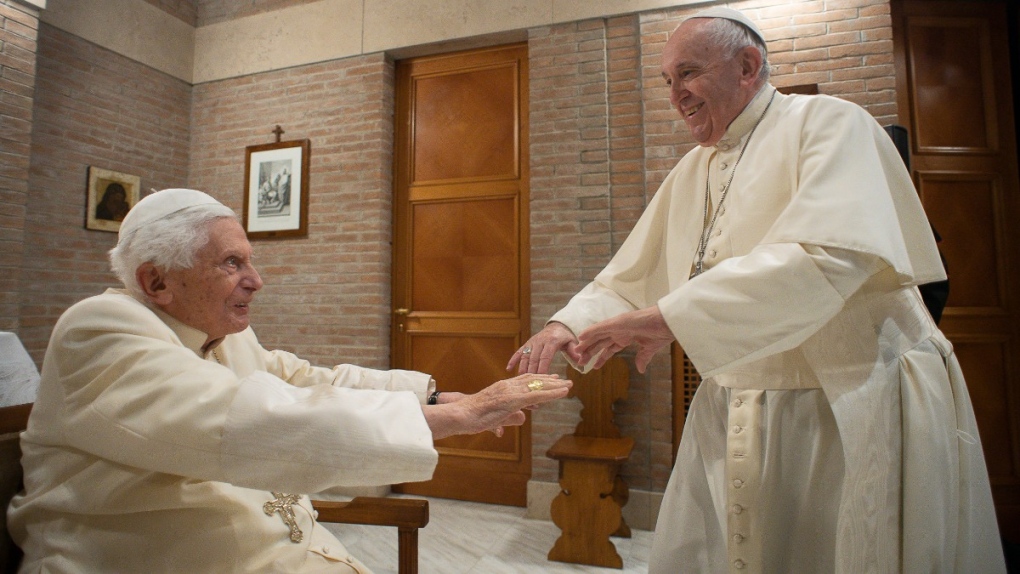 Pope Francis and Pope Emeritus Benedict XVI 