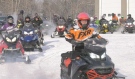 Greater Sudbury Police held its second annual Snowmobile Torch Ride on Saturday in support of Special Olympics Ontario. (Molly Frommer/CTV News)