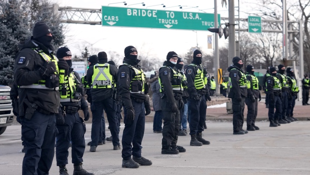 More arrests made in ongoing confrontation with Ambassador Bridge protesters: police
