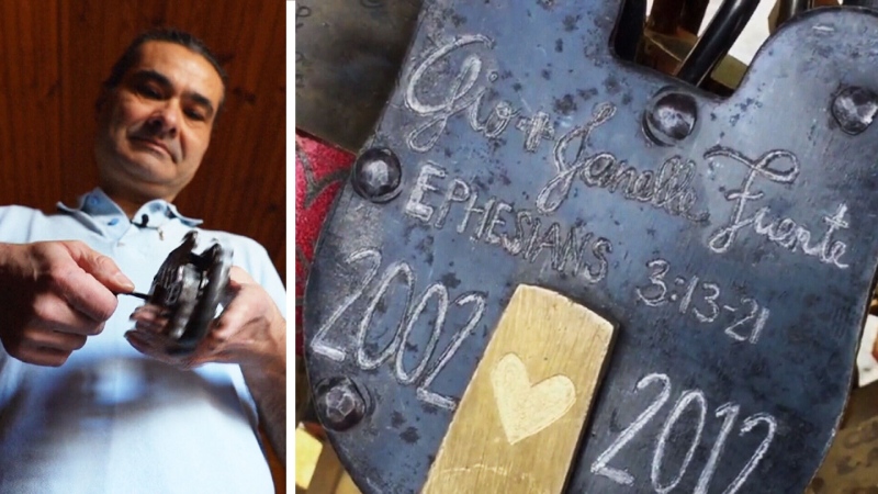 Man tries to save 'Love Locks' in Paris
