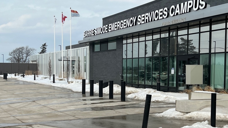 The Barrie Simcoe Emergency Services Campus on Fairview Road in Barrie, Ont. (Barrie Police Services/Twitter)