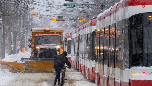 TTC warns of 'major delays' as snow, slick conditions continue in Toronto