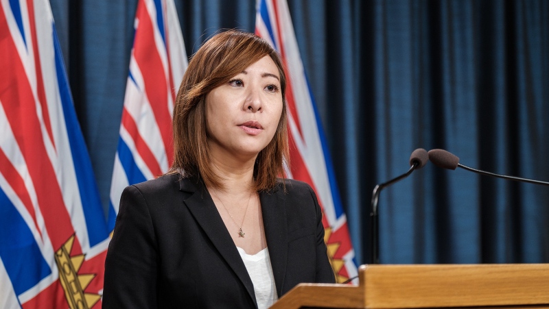 Katrina Chen, Minister of State for Child Care, is pictured at a press conference in September 2020. (Province of B.C. / Flickr)