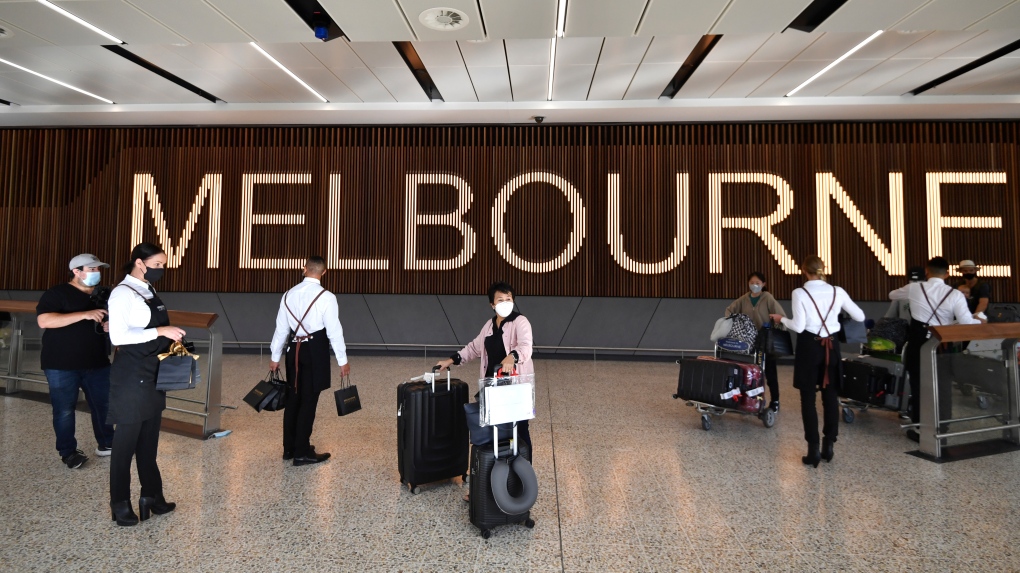 Passengers at Melbourne Airport