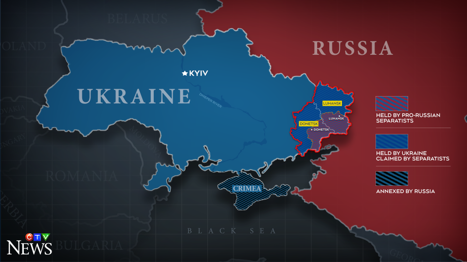 Map of Donbas regions CTV 4