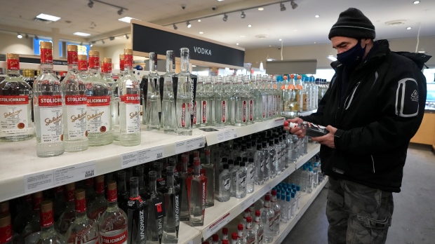 Canadian liquor store recalls Russian products amid conflict in Ukraine