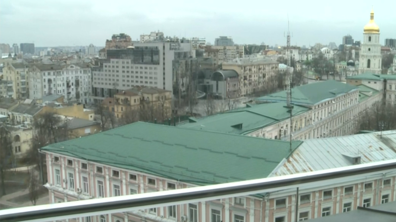 View of Ukraine's capital Kyiv