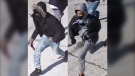 Ottawa police are searching for two suspects in a St. Laurent Boulevard stabbing on Jan. 31, 2022. (Ottawa Police Service)
