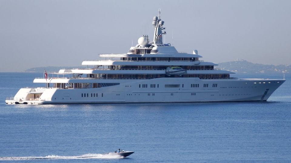 Roman Abramovitch's yacht, the Eclipse, in 2013