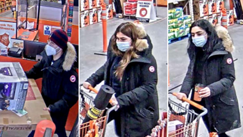 Ottawa police are searching for three suspects in a series of thefts from October to February. (Ottawa Police Service)
