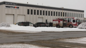 A man in his 60s, a worker at Westpower in southeast Calgary, died after he was struck by an object on Thursday afternoon.