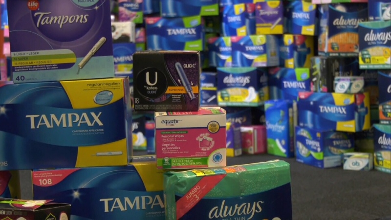 Menstrual products are seen in this file photo.