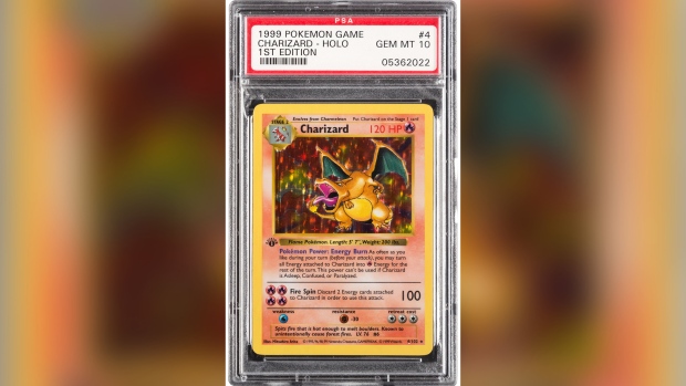 Kartu Pokemon Charizard langka dijual seharga US6.000